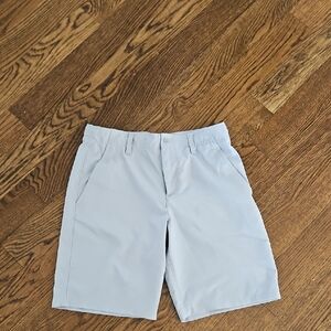 Youth Light Gray Under Armour Golf Shorts